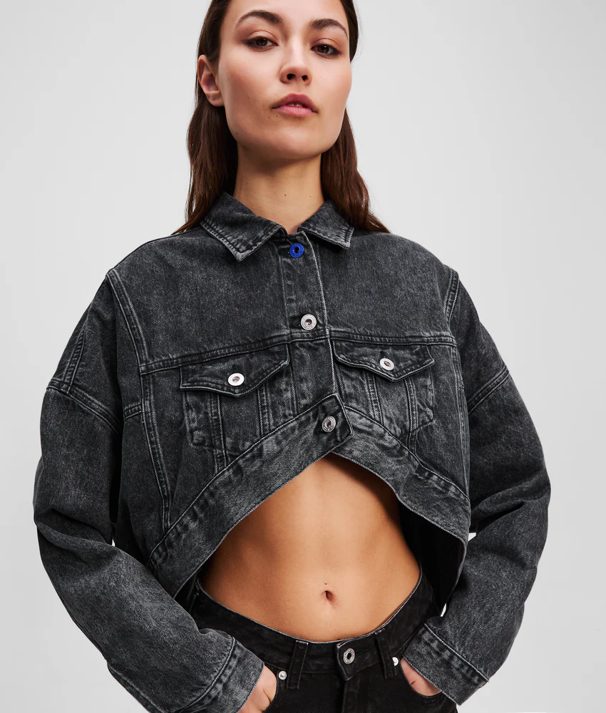 OVERSIZED CROPPED DENIM JACKET