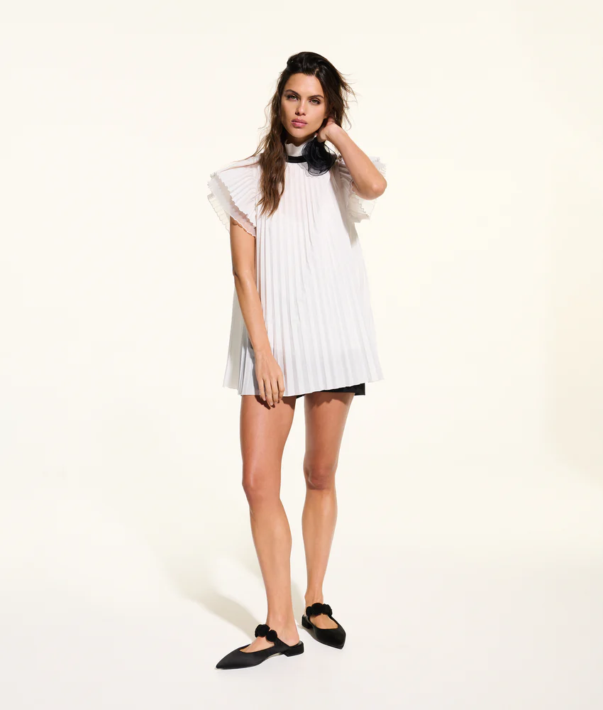 KL STUDIO PLEATED BLOUSE