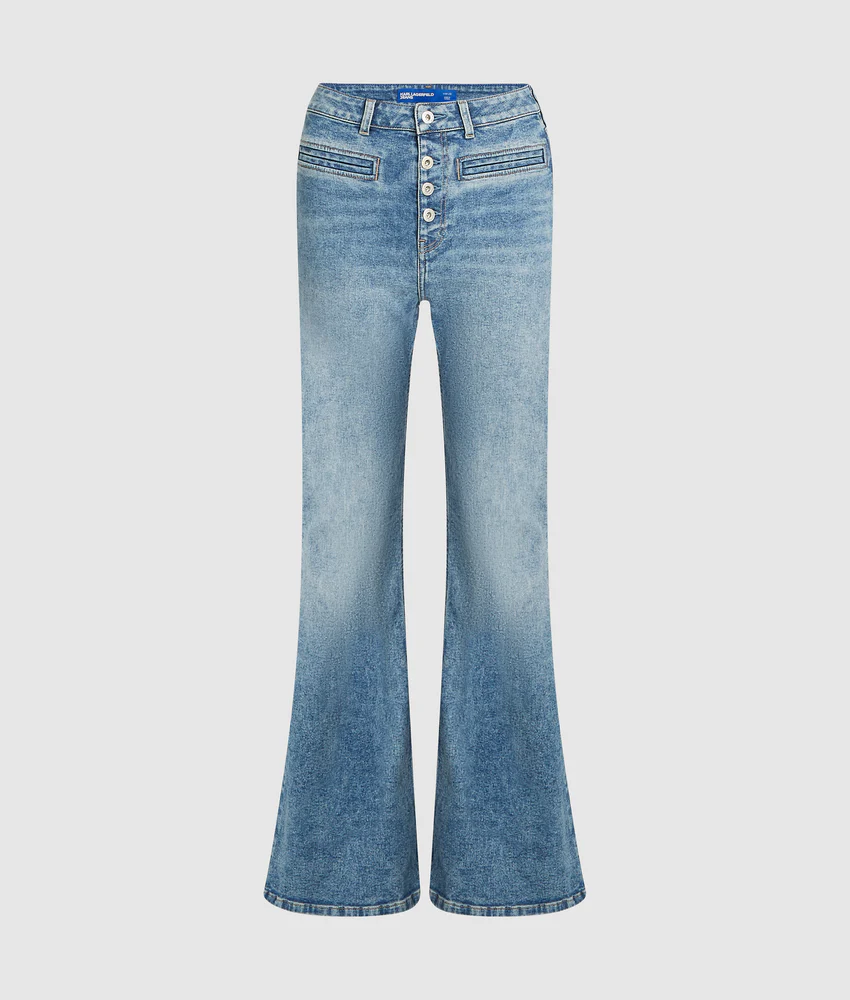 High-rise flared jeans