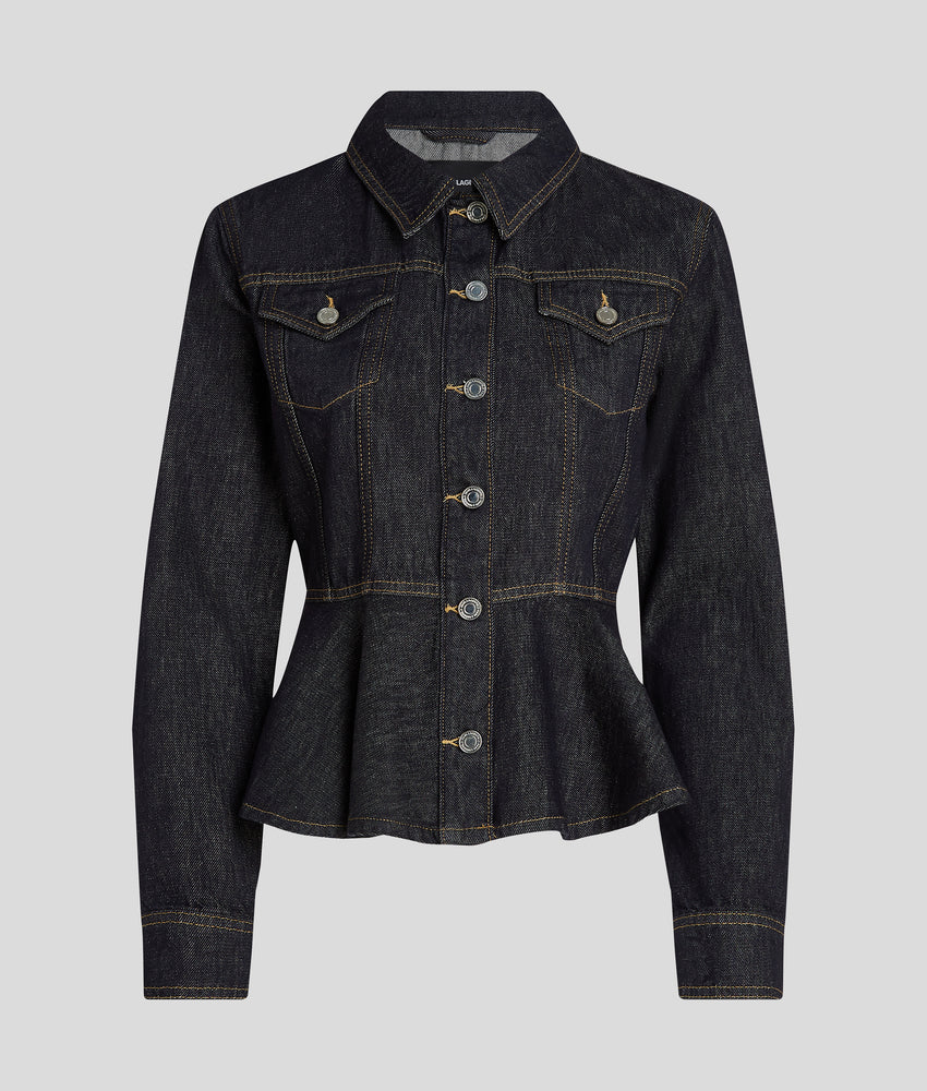 CONTRAST STITCH DENIM JACKET