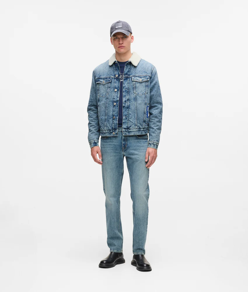 Shearling denim jacket