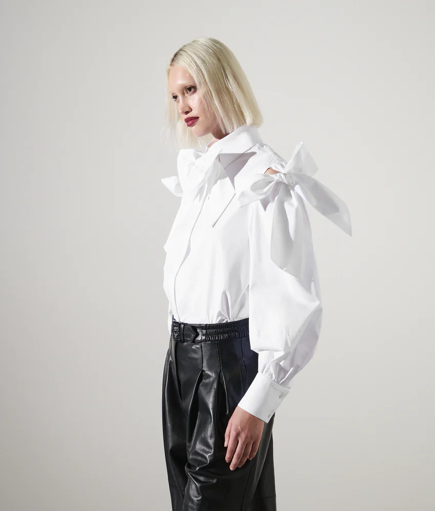 KARL STUDIO BOW DETAIL SHIRT