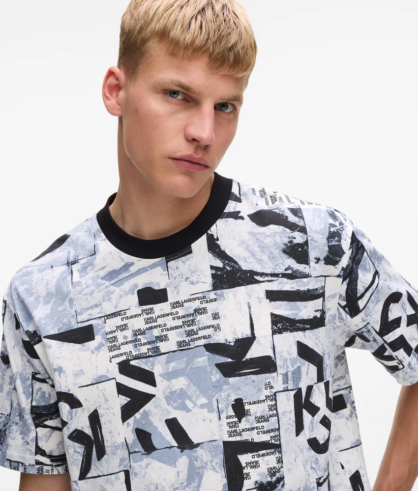 Relaxed all-over monogram T-shirt