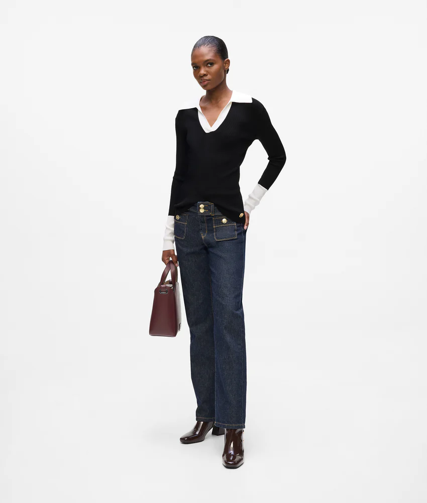 Monochrome polo shirt