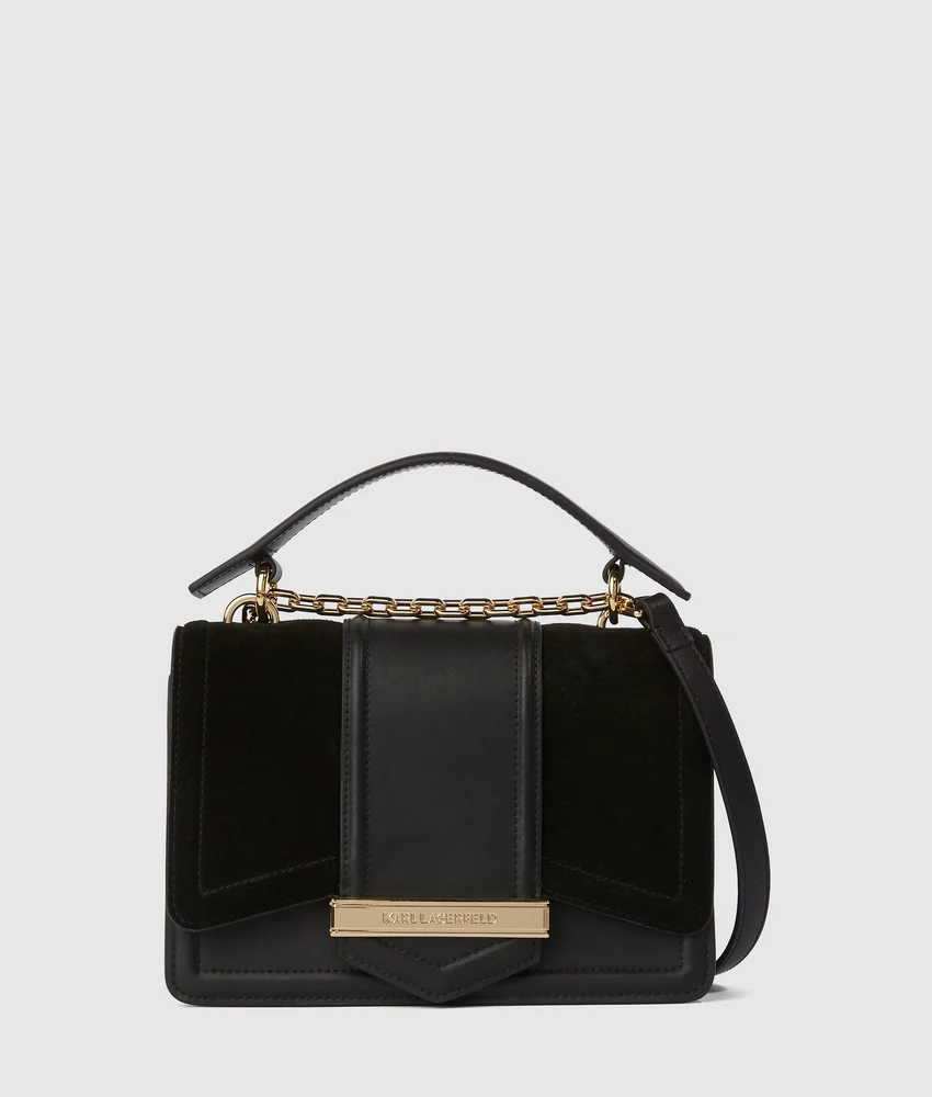 K/Nova suede shoulder bag