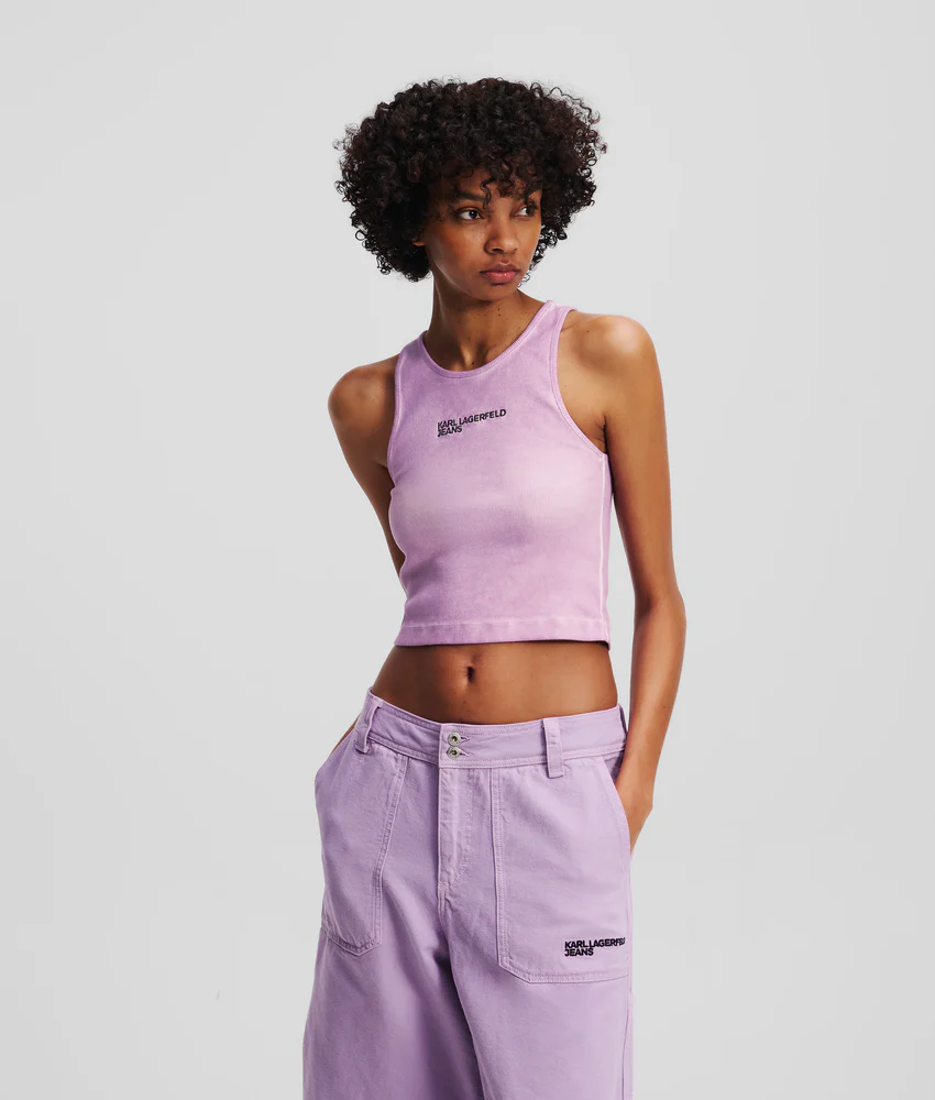 WASHED RIBBED TANK TOP