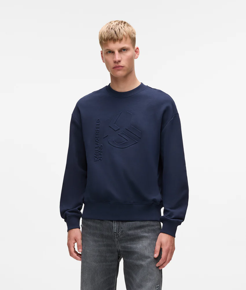 Embossed monogram sweatshirt
