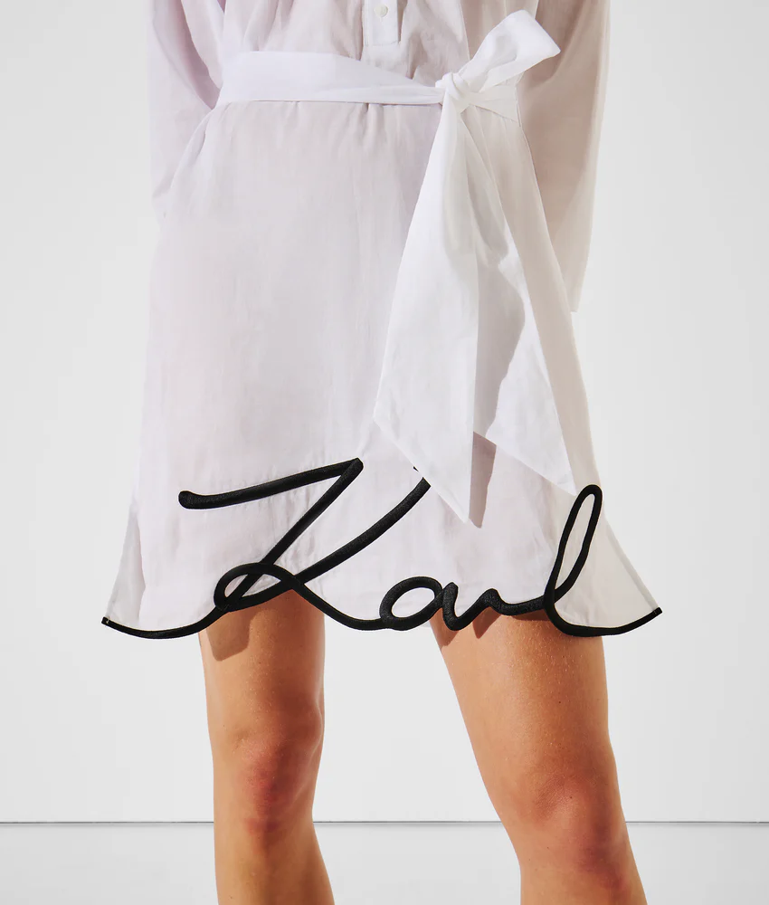 K/SIGNATURE BEACH SHIRT DRESS