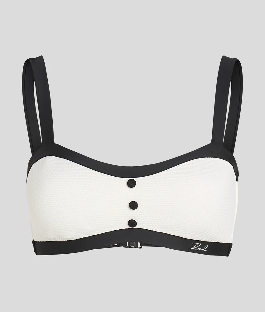 MONOCHROME BANDEAU BIKINI TOP