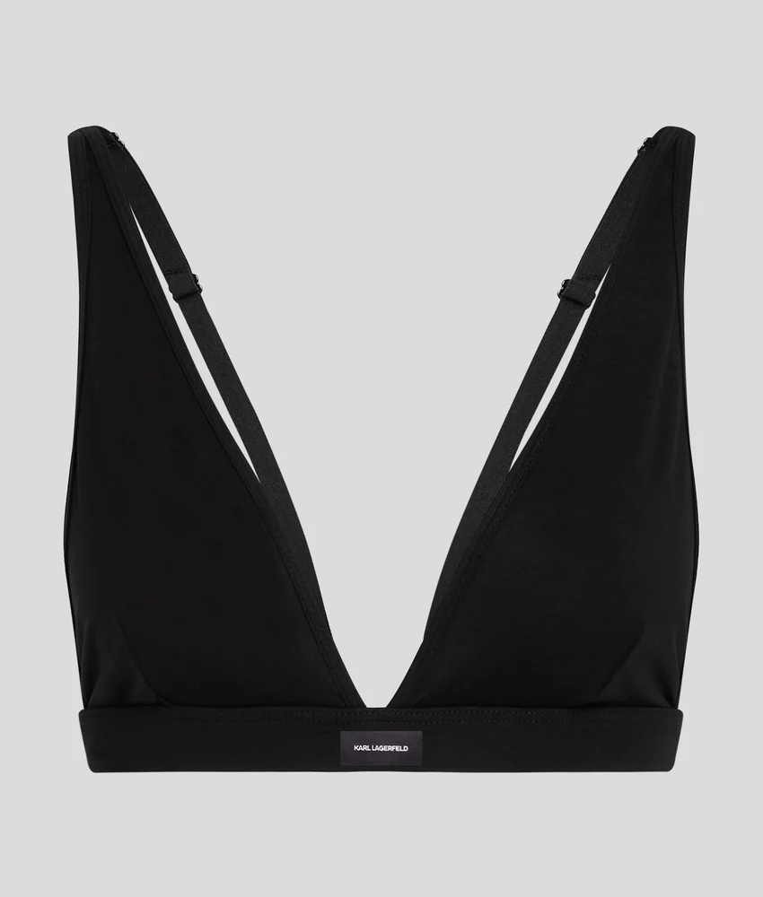 ESSENTIAL LOGO PLUNGE BRALETTE