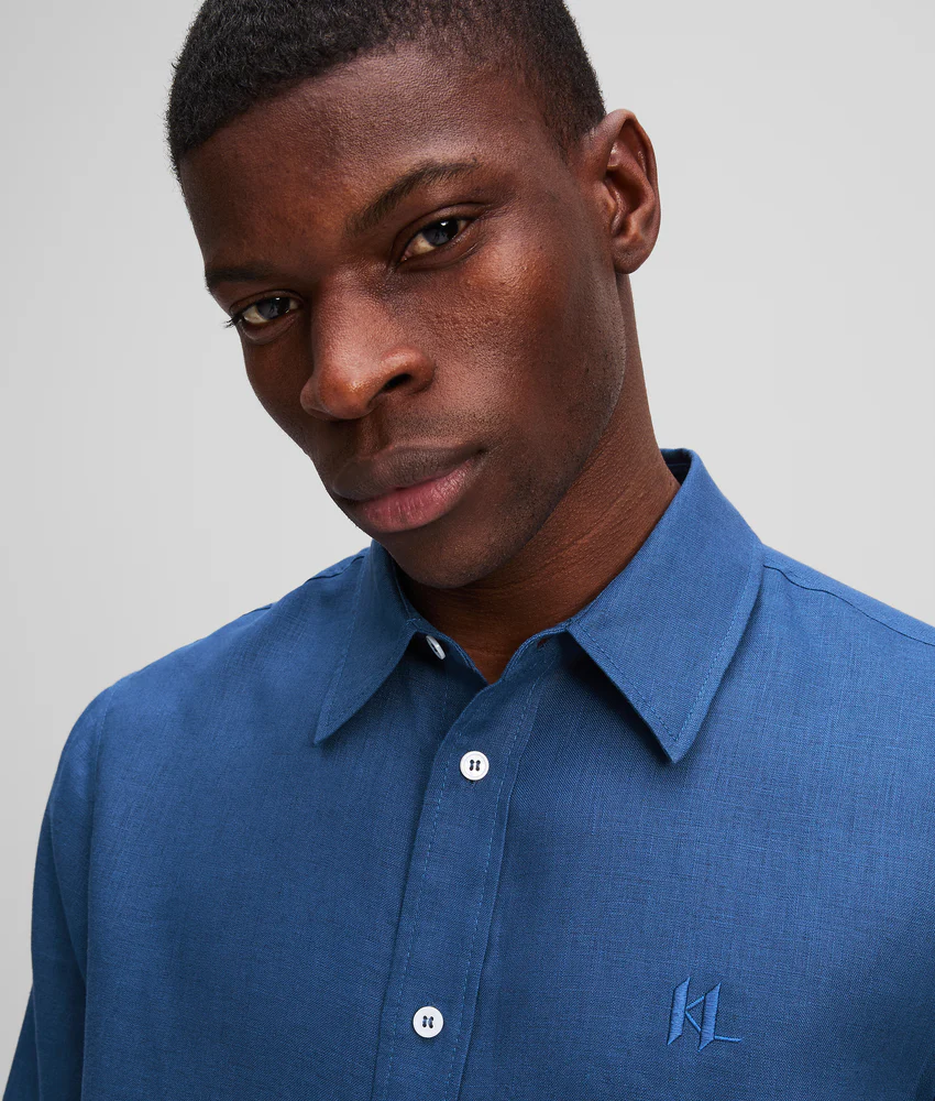 MONOGRAM LINEN SHIRT