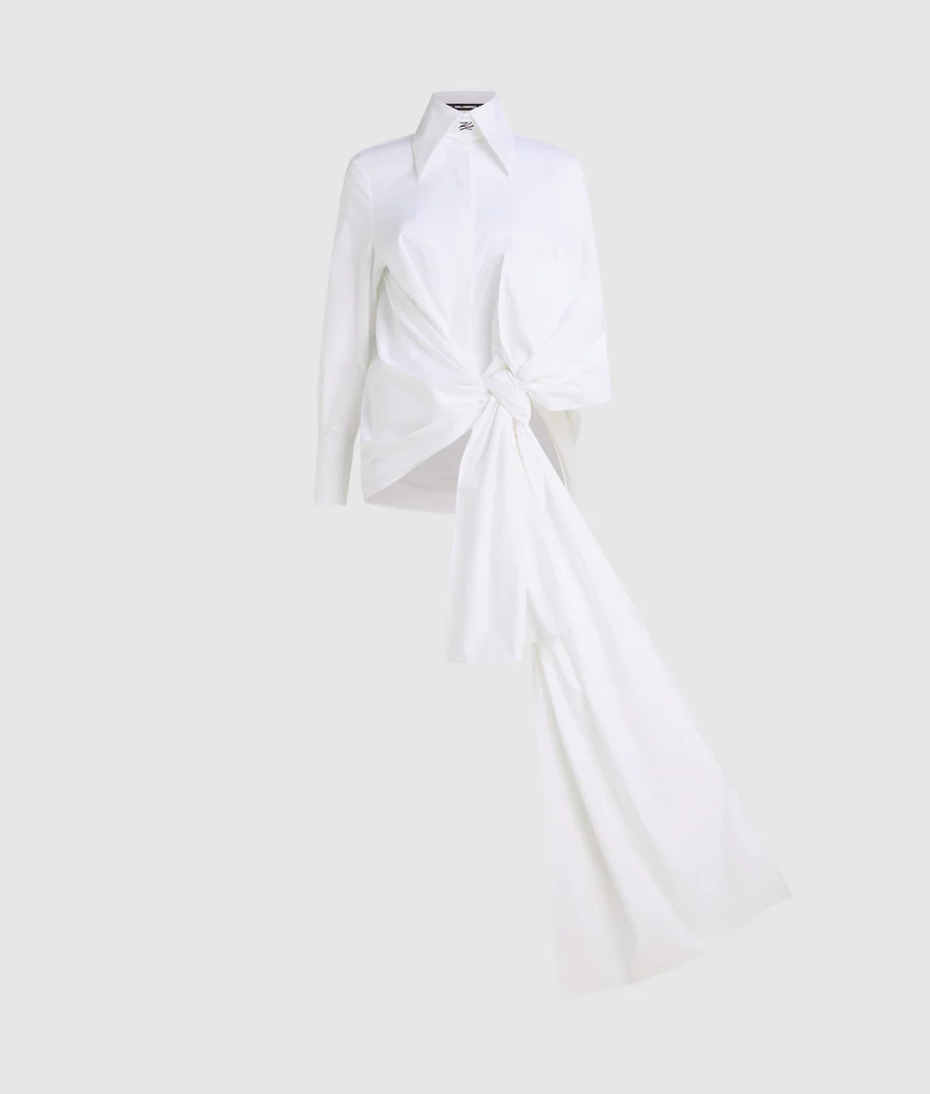 KL Studio bow detail shirt