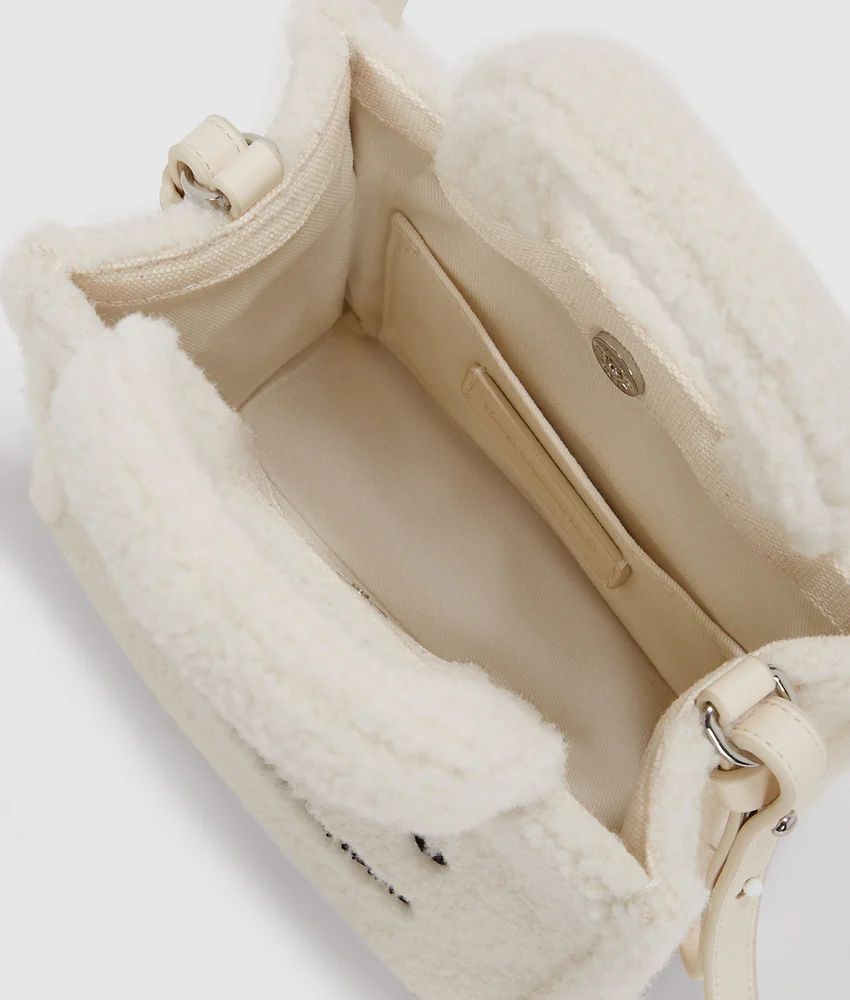 Rue St-Guillaume mini shearling tote bag