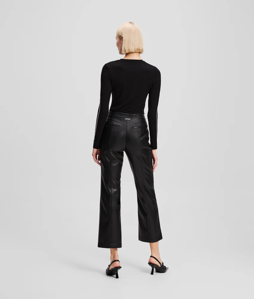 FAUX-LEATHER PANTS