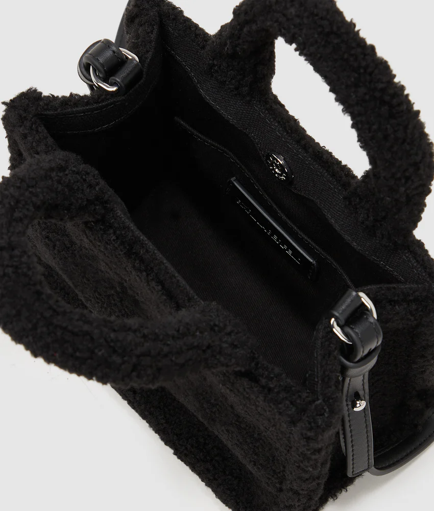 Rue St-Guillaume mini shearling tote bag