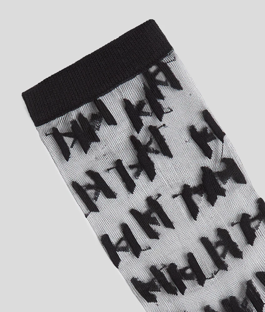 MONOGRAM MESH SOCKS �C 2-PACK