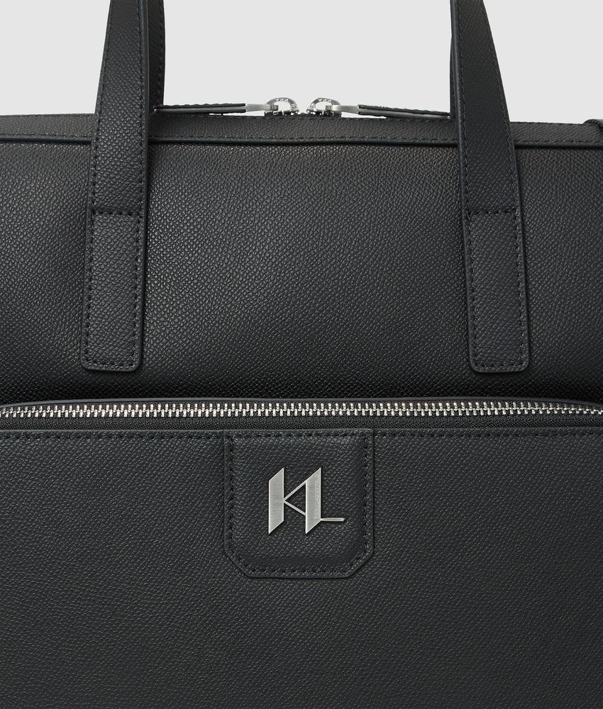 K/Monogram leather briefcase