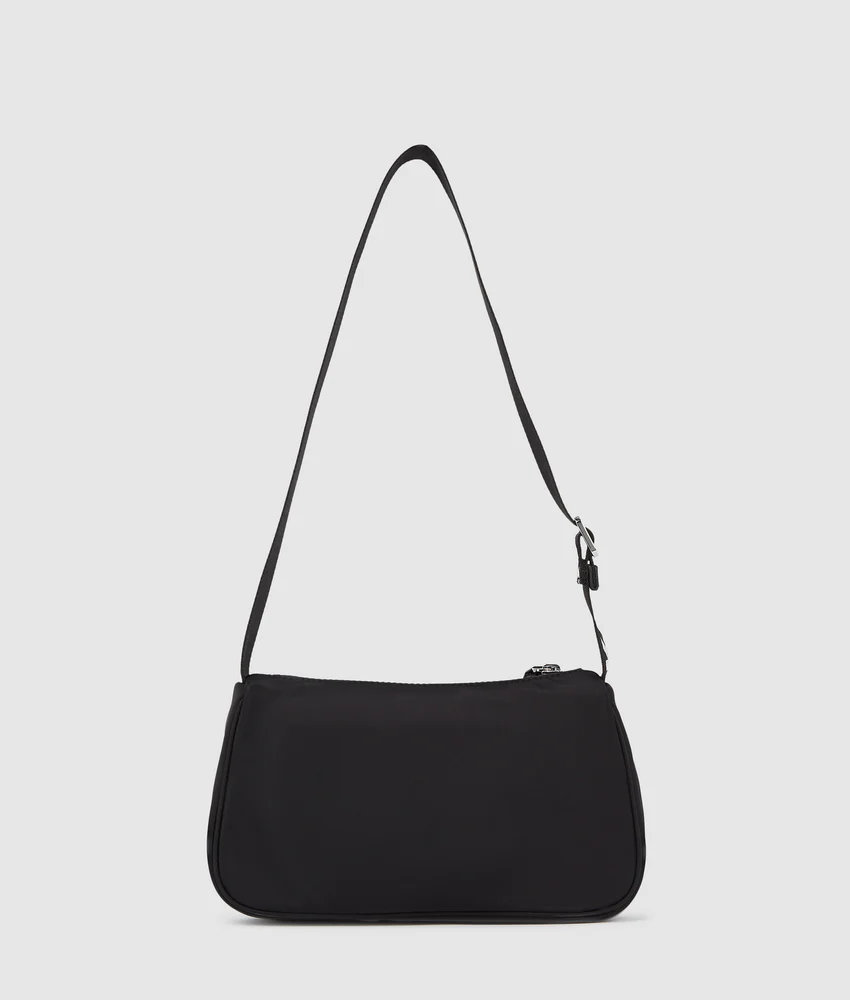 Logo nylon shoulder bag