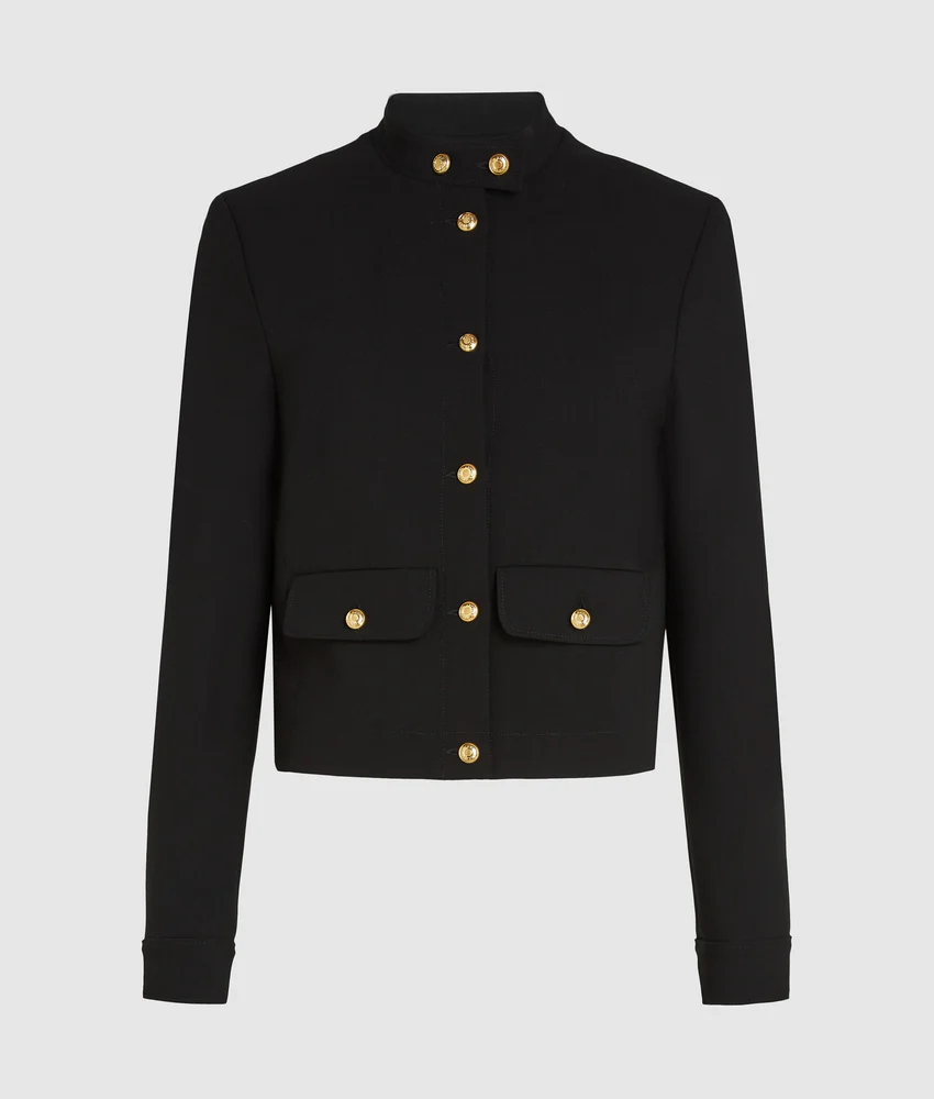 Karl DNA button-detail jacket