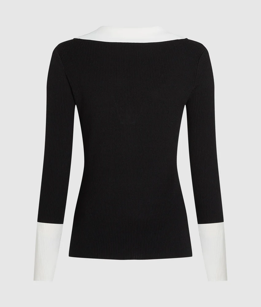 Monochrome polo shirt