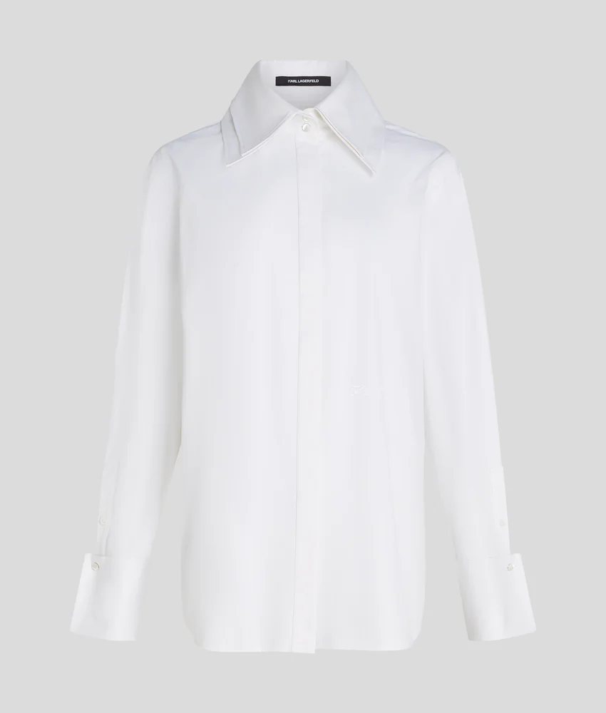 DOUBLE COLLAR POPLIN SHIRT