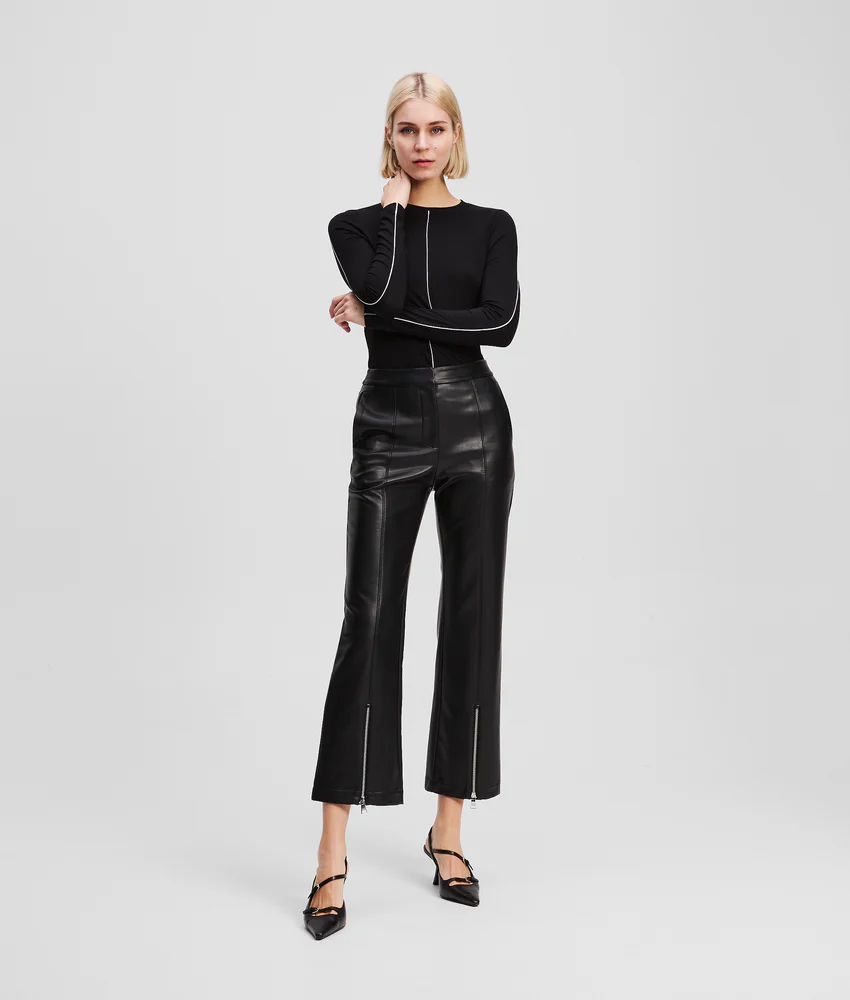 FAUX-LEATHER PANTS