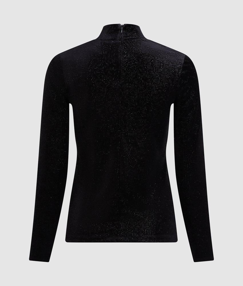 Sparkling velvet top
