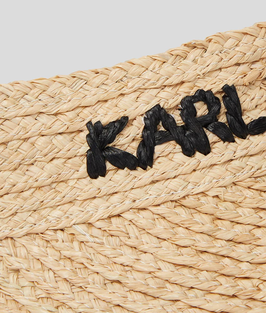 LOGO RAFFIA BEACH VISOR