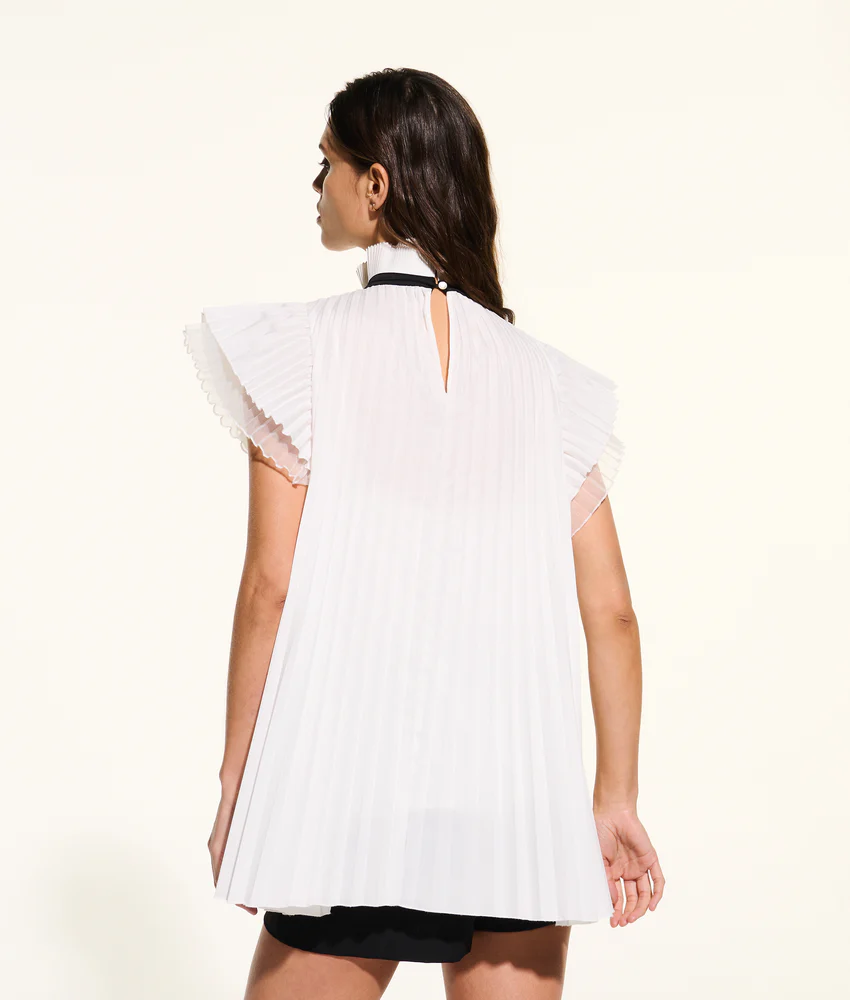 KL STUDIO PLEATED BLOUSE