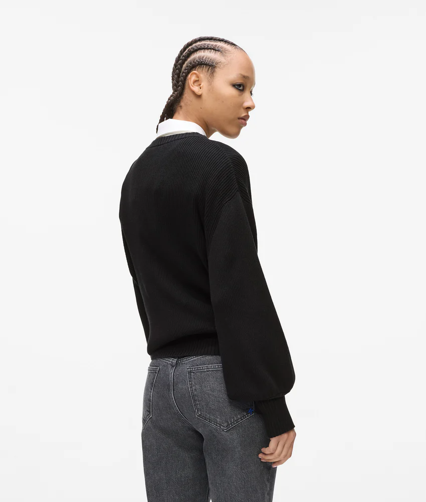 Balloon sleeve sweater