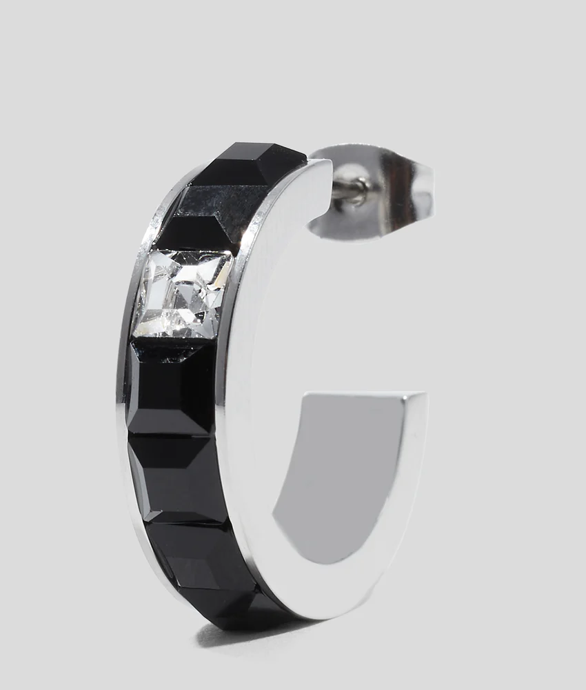 CRYSTALS HOOP EARRINGS