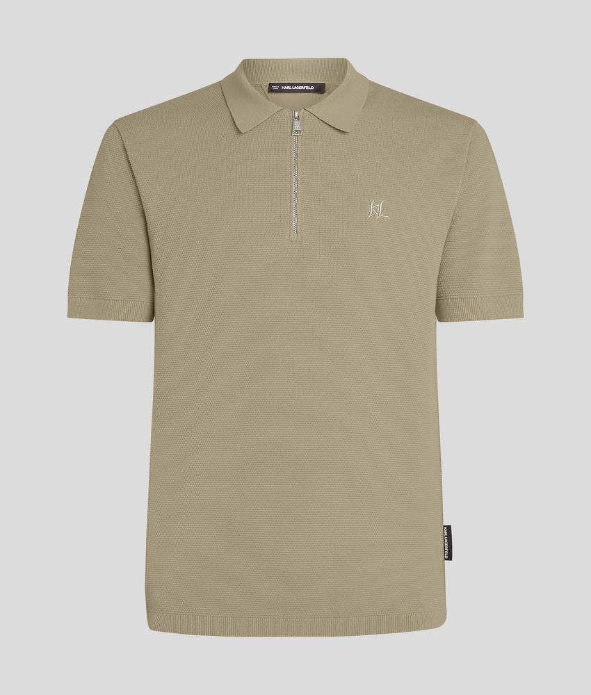 ZIP-UP POLO SHIRT