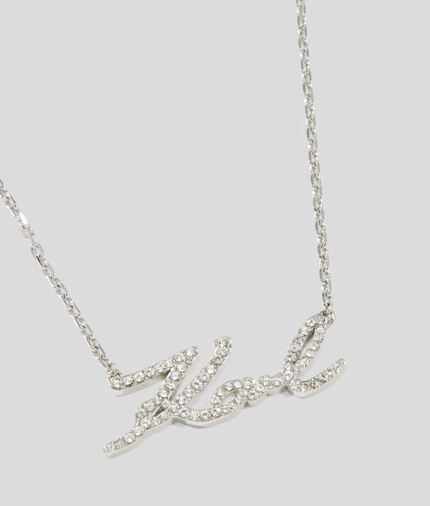 SIGNATURE PAV�� CHARM NECKLACE