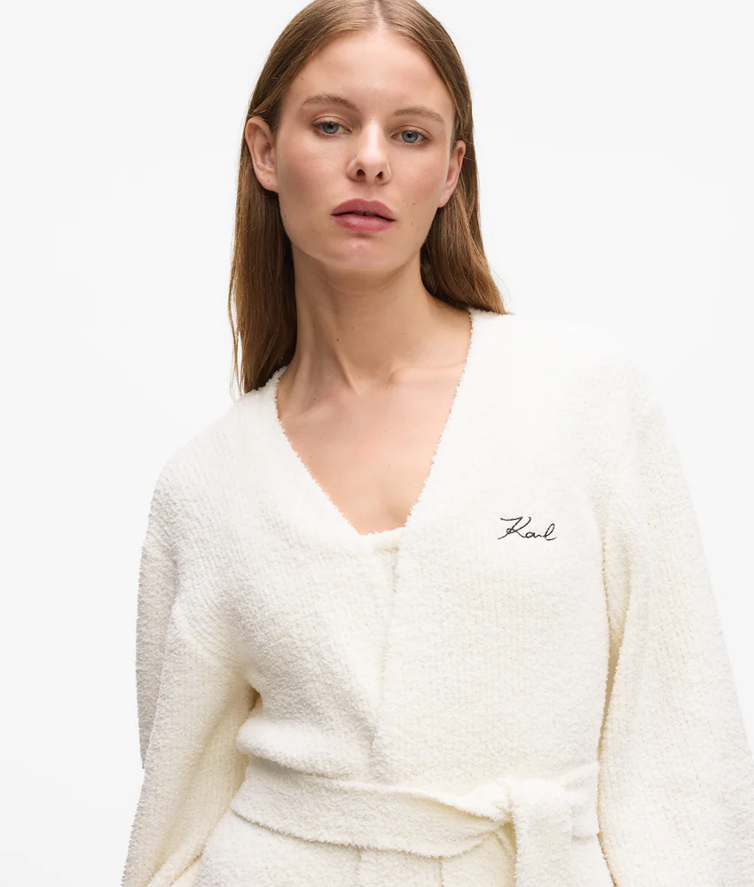 Signature fleece lounge cardigan