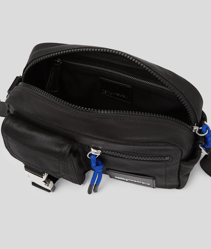 UTILITY COATED DENIM CAMERA BAG