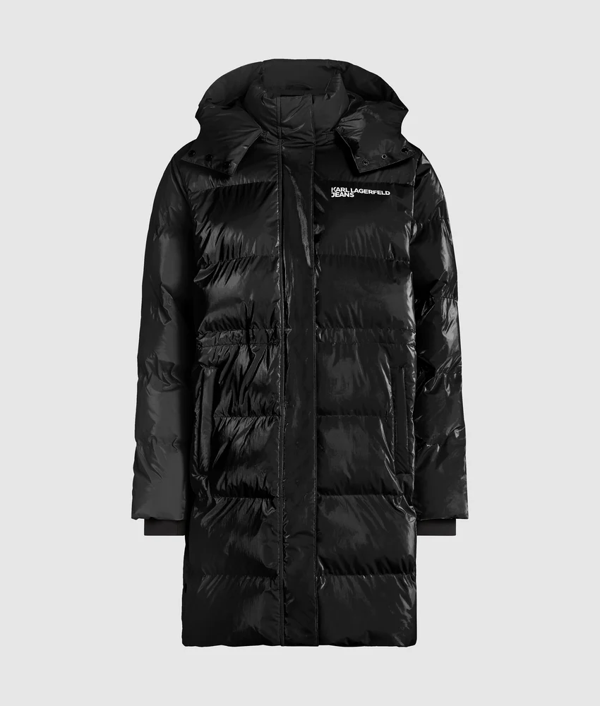Long shiny puffer jacket