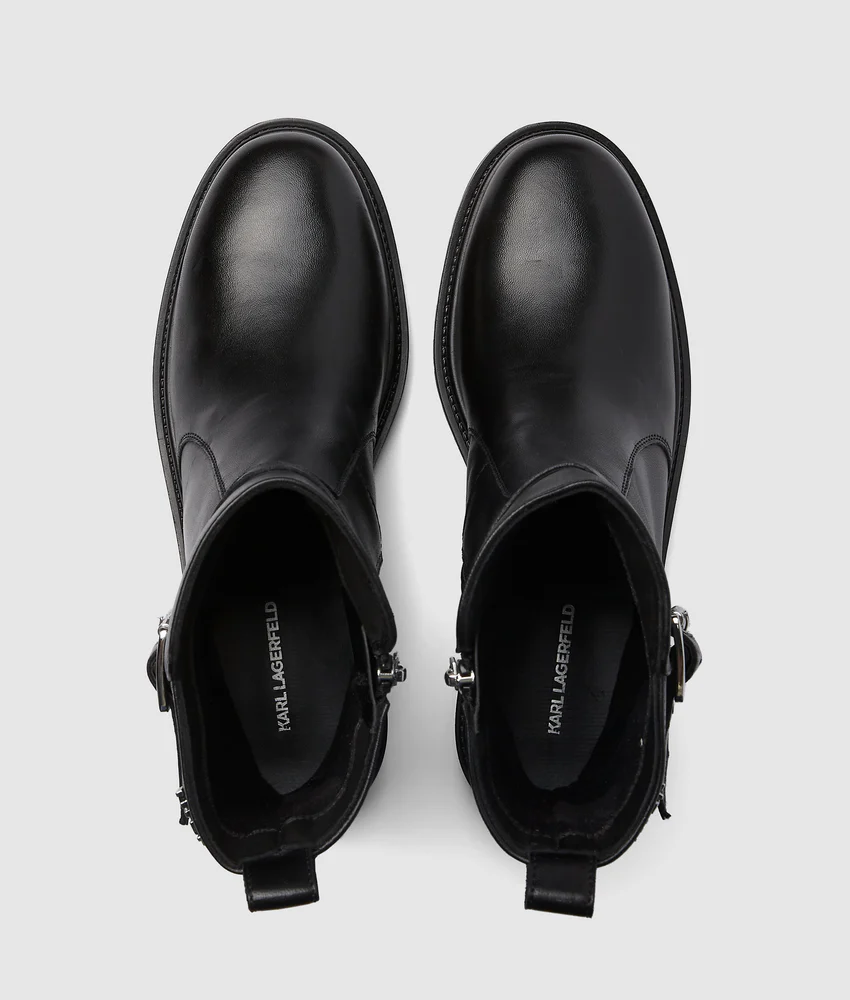 Binky mid-calf buckle boots