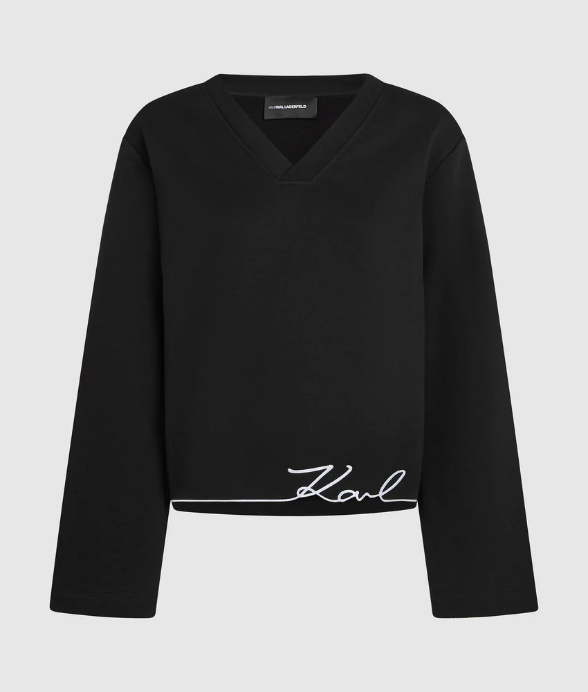 Signature hem sweatshirt