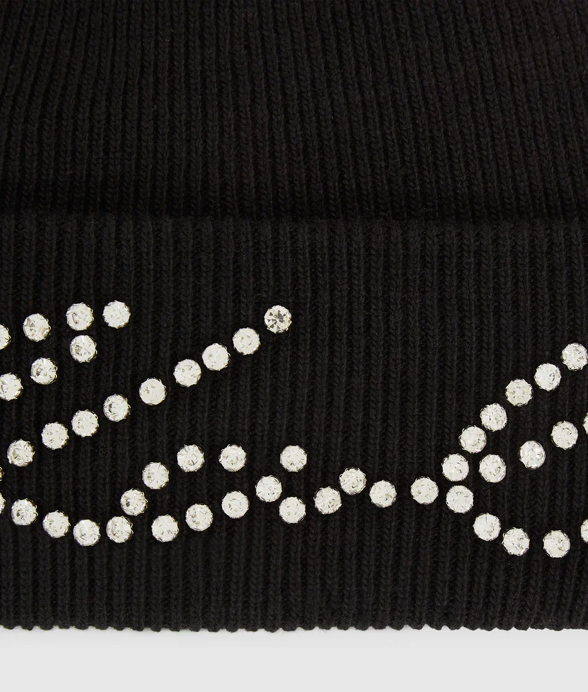 K/Signature rhinestone beanie