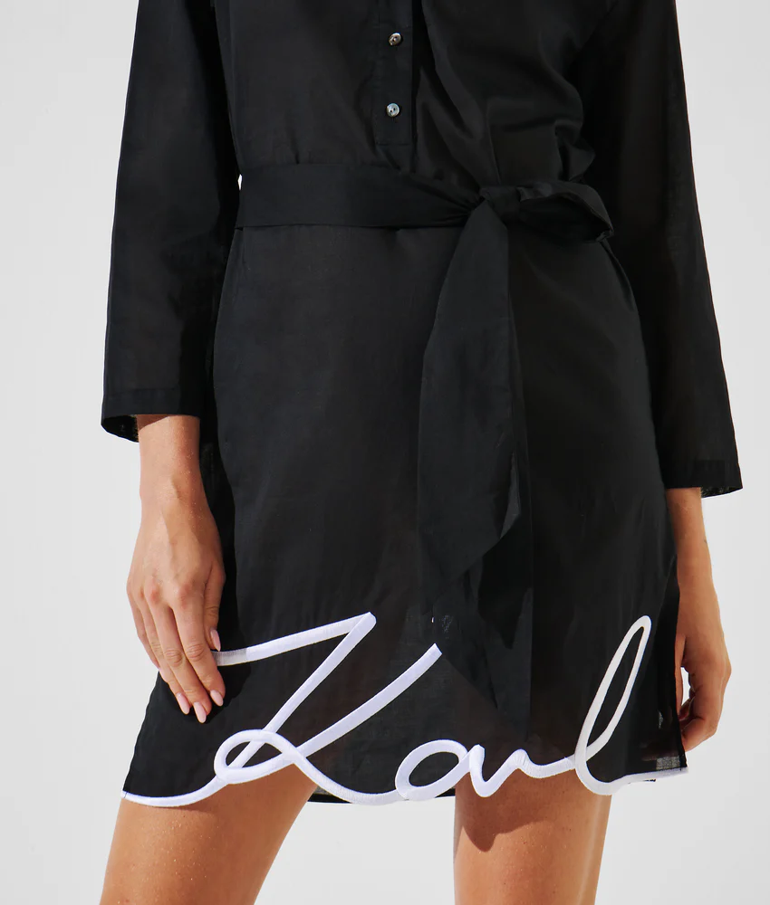 K/SIGNATURE BEACH SHIRT DRESS