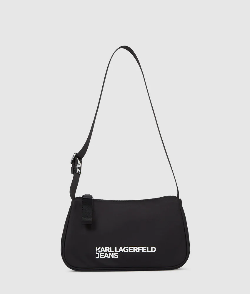 Logo nylon shoulder bag