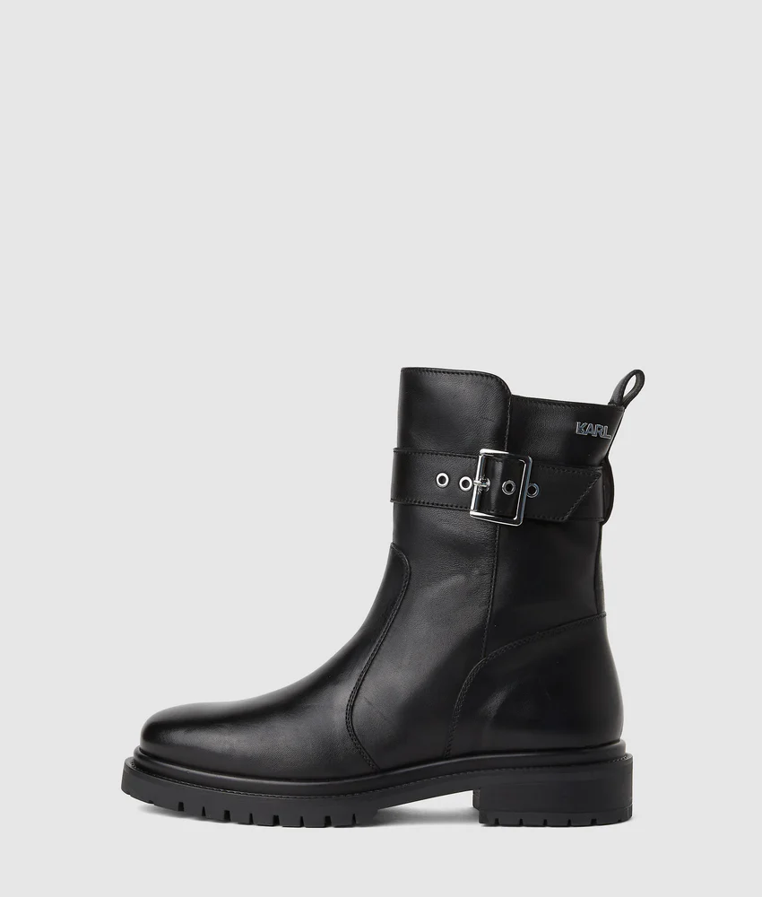 Binky mid-calf buckle boots