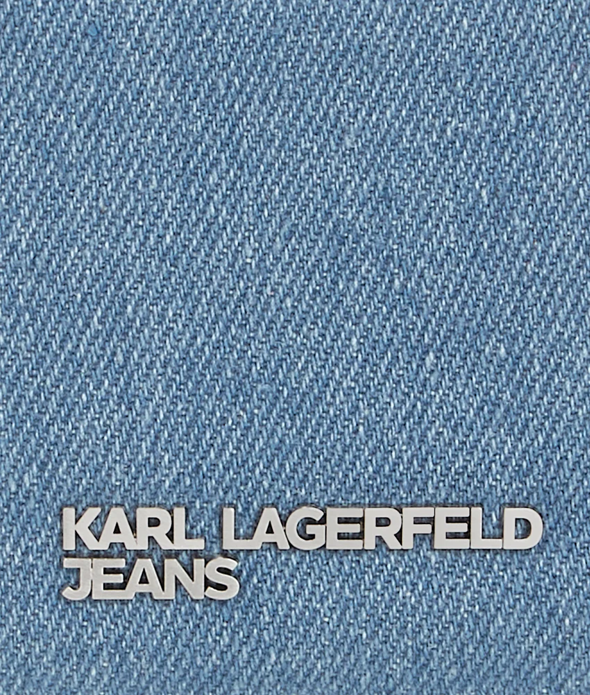 METAL LOGO DENIM CARDHOLDER