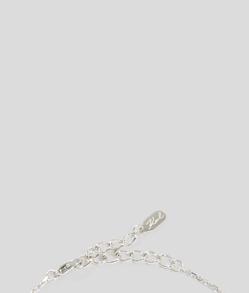 PAV�� HEART CHARM NECKLACE