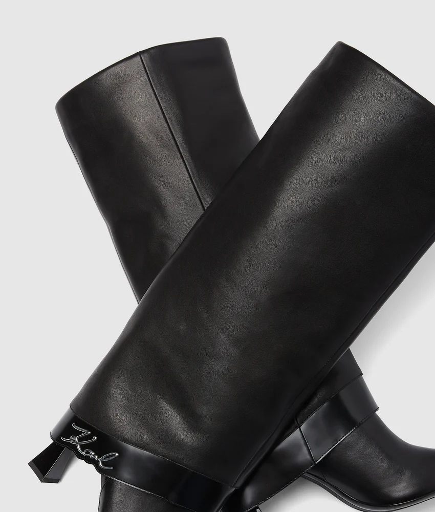 Debutante tall fold-down boots