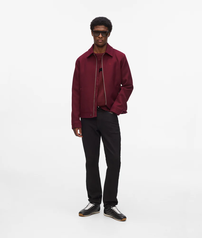 Short wool-blend jacket