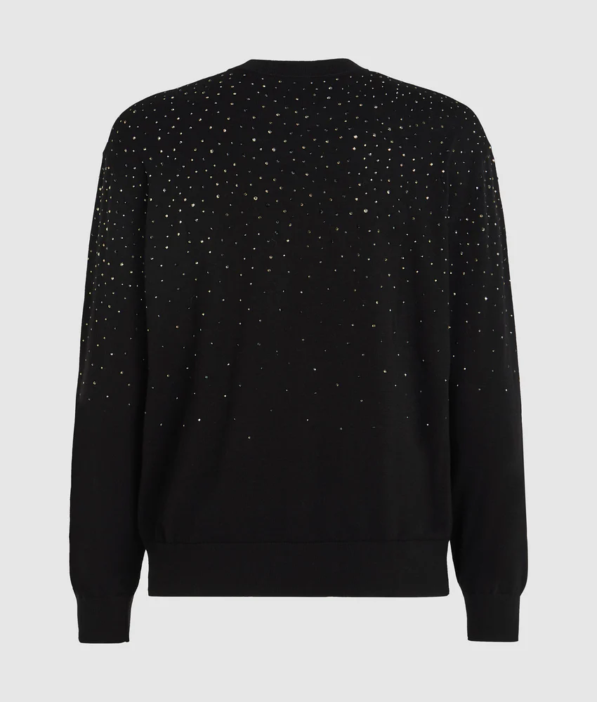 Rhinestone Degrad�� sweater
