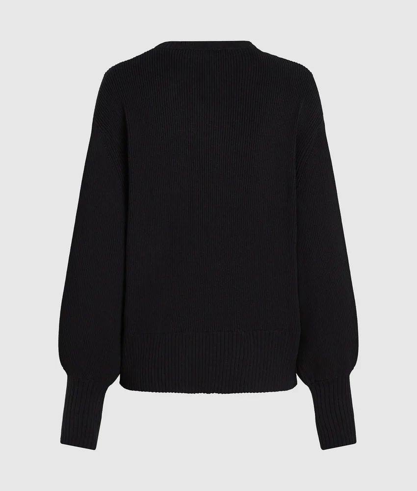 Balloon sleeve sweater