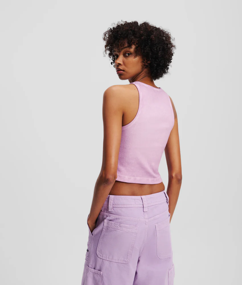 WASHED RIBBED TANK TOP