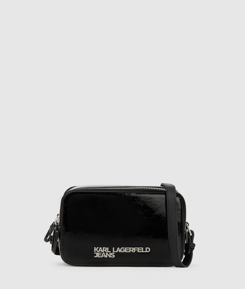 Logo shiny camera bag
